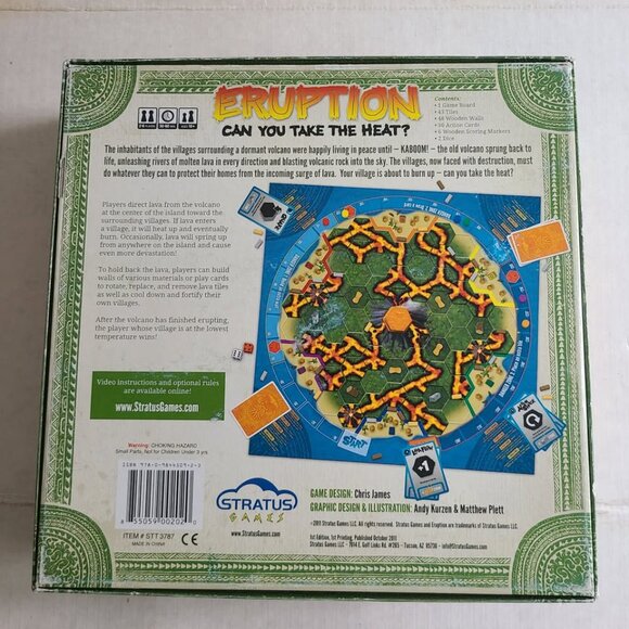 Stratus Games Eruption Volcano Game Complete - Picture 2 of 7